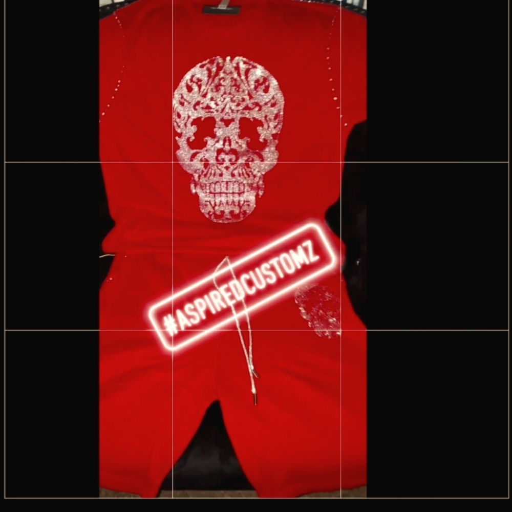 Custom Skull Short Set